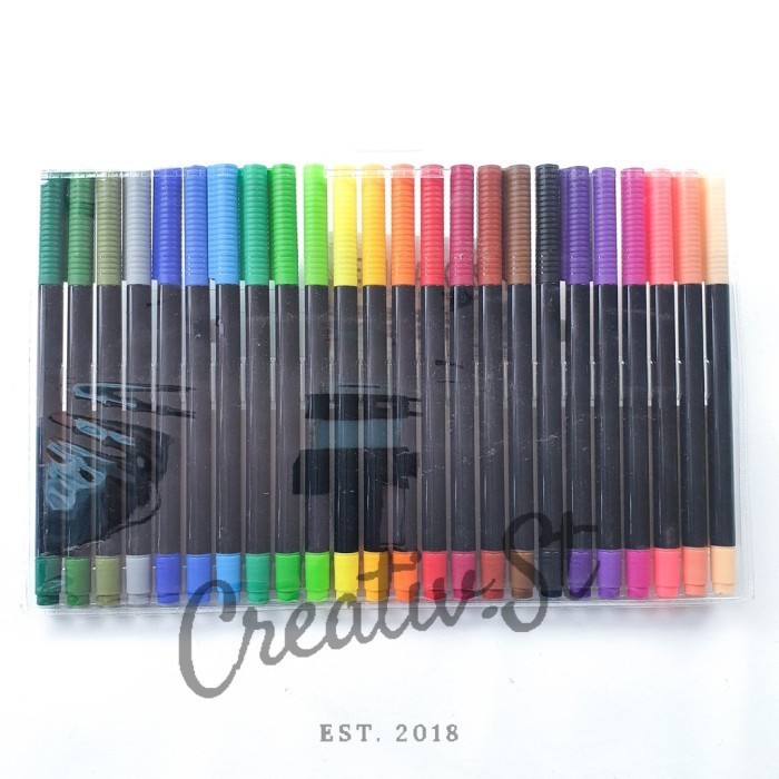 

Joyko Brush Pen 24 Warna Brush + Fine Tip Clp-13A Set Spidol Kaigrafi HOT SALE