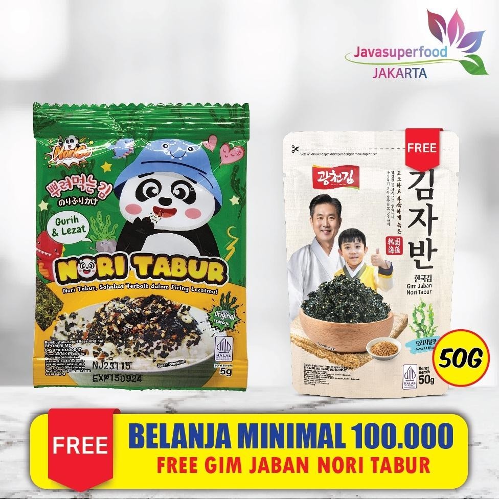 

1 PCS Nori Tabur Rice noodle Rumput Laut Panggang 5g Halal