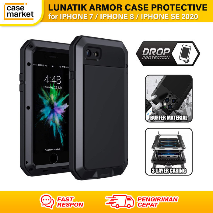 7 8 Se 2020 Armor Protective Case Hardcase Full Casing Lunatik