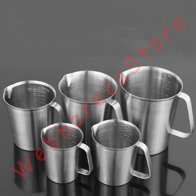 Measuring Cup Milk Jug 1000Ml / Gelas Ukur Takar 1L Stainless 304 Vsly