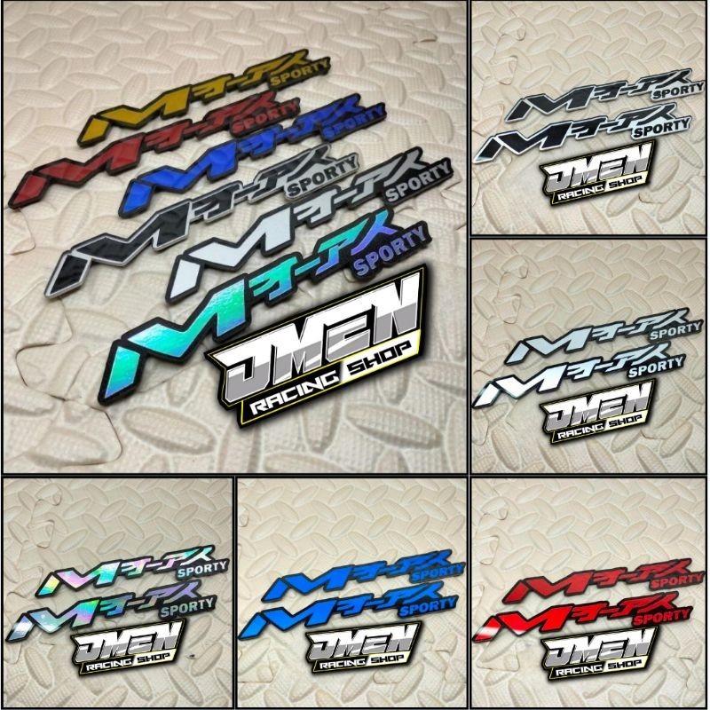 Emblem Yamaha Mio Sporty japan logo 3D Emblem Timbul Mio Sporty Akrilik Acrylic 2mm bonus Double tap
