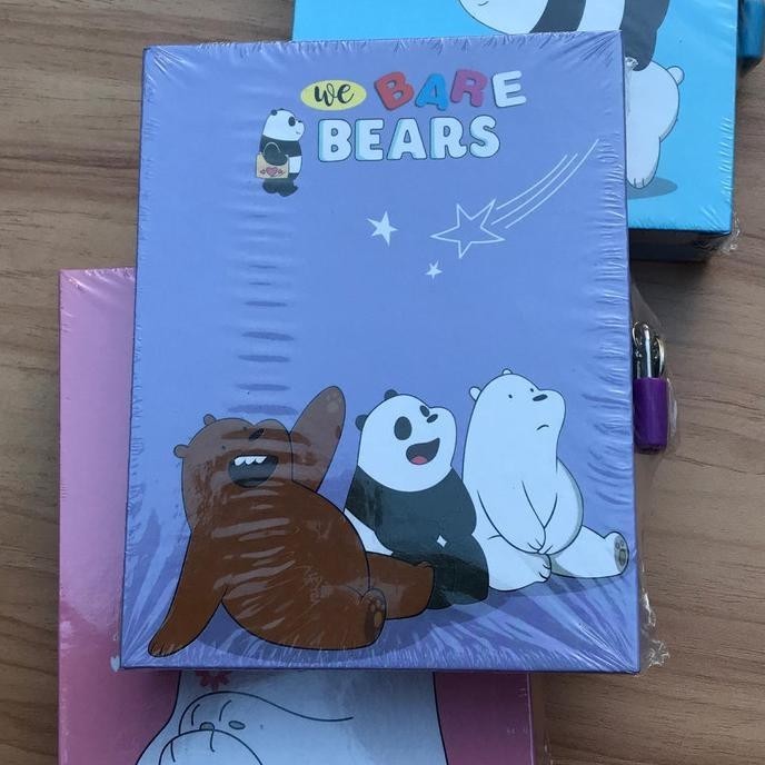 

Jualan Buku Harian / Diary Rahasia Gembok Karakter We Bare Bears Wbb Lucu - Berkualitas