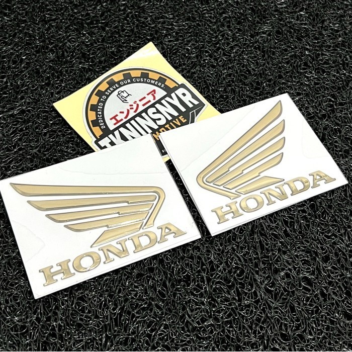 Emblem Wings Sayap Honda Sepasang Gold