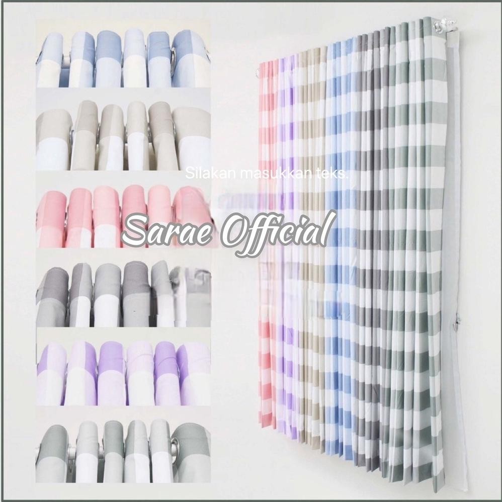Kualitas Sarae Official - Gorden Minimalis Rainbow -Gorden Jendela - Gorden Pintu