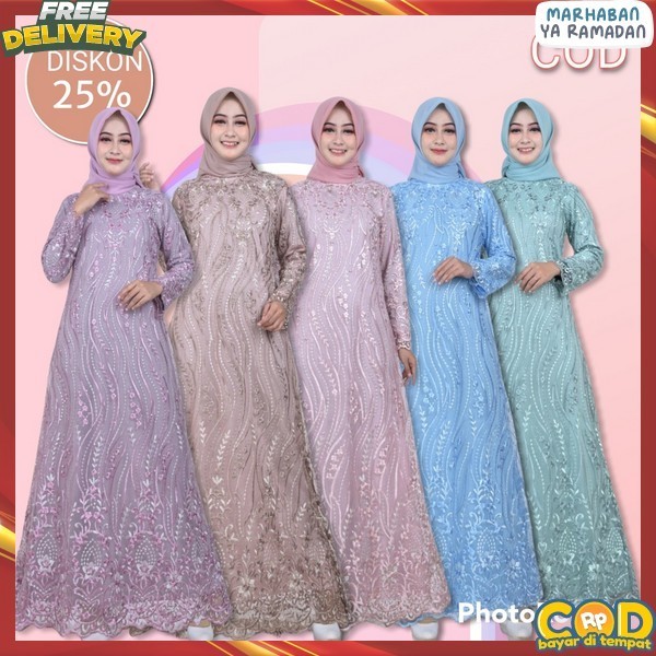 Baju Bsju Games Kekinian Ghamis Terbaru 2024 Gamis Brukat Gahmia Brokat Lebaran Gsmis Dress Syari Ju