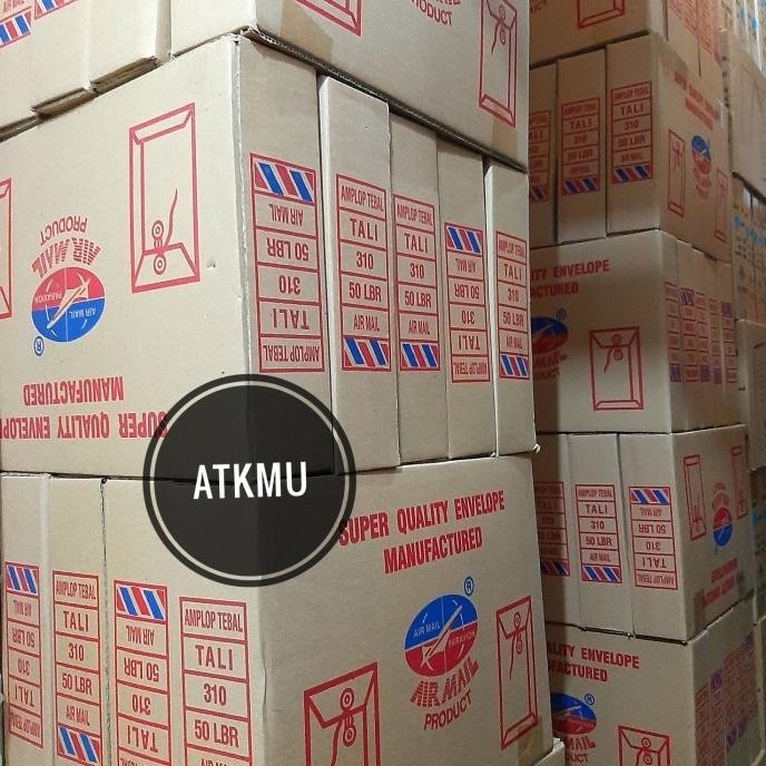 

Amplop Coklat Tali 310 Folio Airmail / Amplop Airmail 1 Dus Isi 50 Pcs
