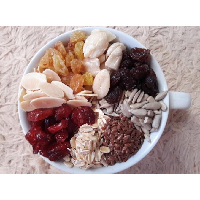 

Healthy Granola Mixed B 500 Gram ( Cranberry , Almond , Raisin , Oat )