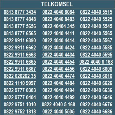 NOMER CANTIK SIMPATI TELKOMSEL 4G 5G TRIPLE 777 ABAB 4040 SV01