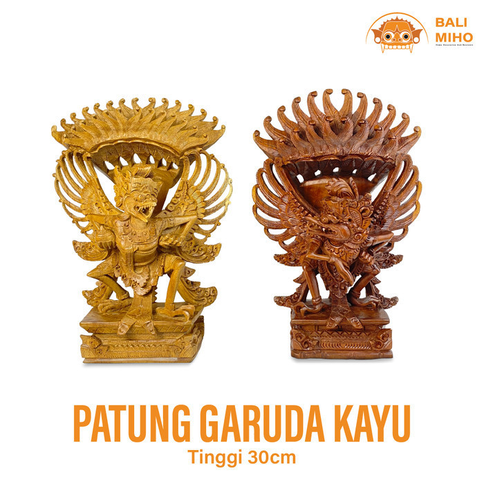 Ready oke] Patung Garuda Kayu 30 cm Garuda Kayu Patung Burung Garuda Bali Gwk