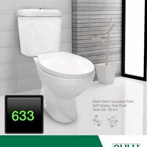 KLOSET DUDUK VOLK 663 JARAK 25 AS