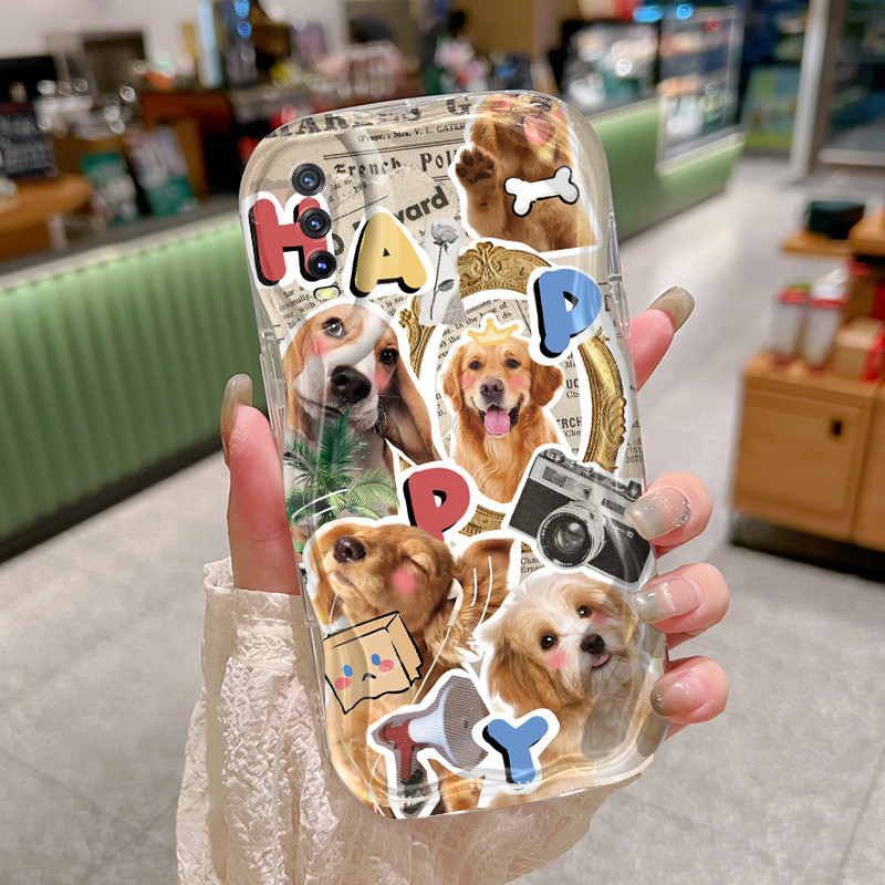 Casing Hp VIVO Y20 Y20i Y20s Y12s Y20 2021 Y11s Y12A Y20T Y20S M Y20S D Case sarung anjing lucu pola