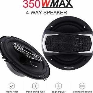 Speaker Comp Pioneer  4-Way Speaker Coaxial Mobil 6 Inch 350 W 2 Pcs -