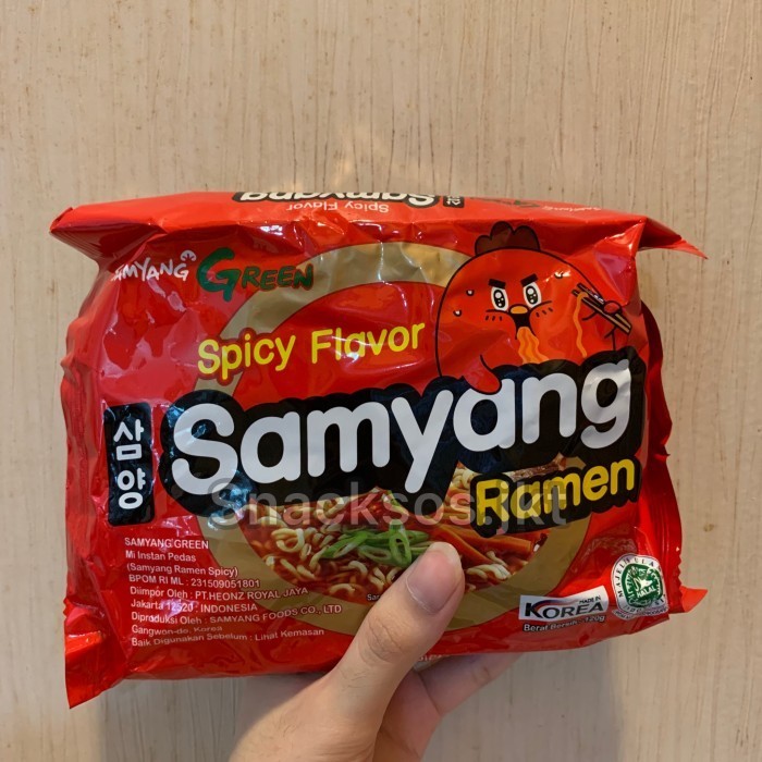 

Samyang Green Spicy Ramen Flavor Halal Mui