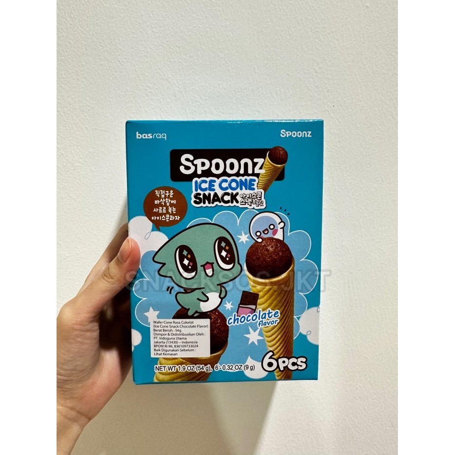 

Basraq Spoonz Ice Cone Snack Strawberry / Spoonz Ice Cone Chocolate