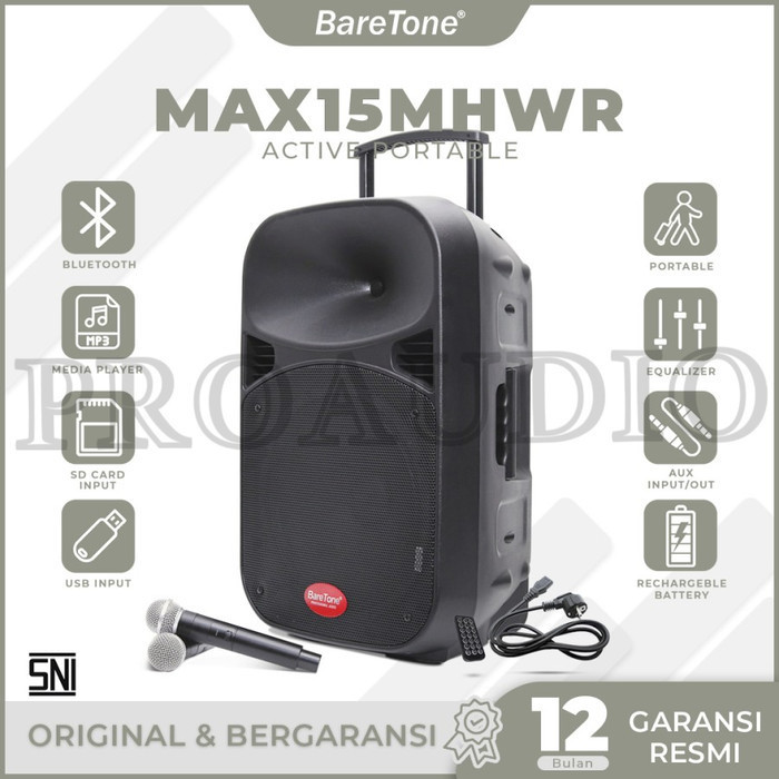 speaker portable baretone 15 inch MAX 15 MHWR