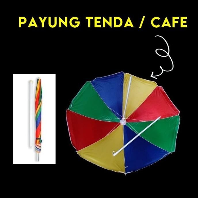 Promo - Payung Tenda DIAMETER 200 CM Besar Jumbo Buat Jual Jualan Cafe Bazar