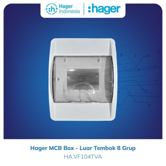 Hager Box MCB 4 Group Inbow Transparant - VF104TVA