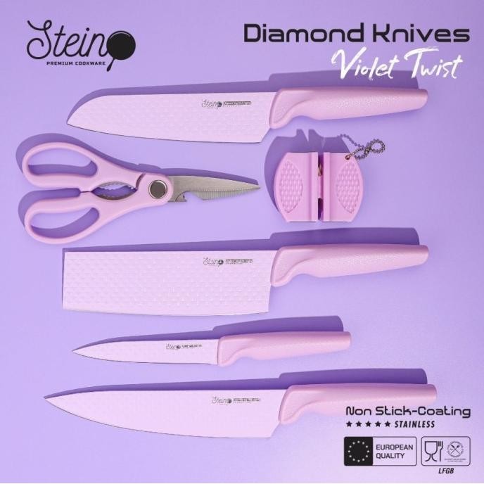 &<&<&<&] Stein Cookware Diamond Knife Set (Pisau Dapur)