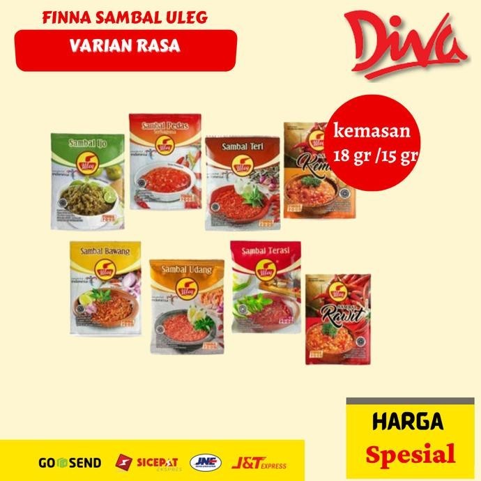 

:::::::] finna sambal ULEG sachet all rasa [ 1 pack ]
