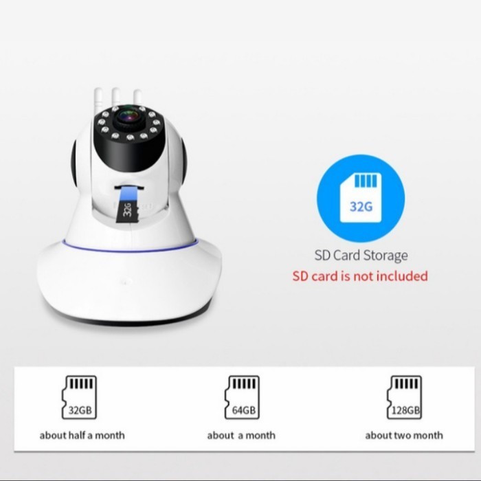 Best Seller IP Camera 5MP 1080P V380 Pro Cam CCTV Wifi 3 Antena Wireless Kamera
