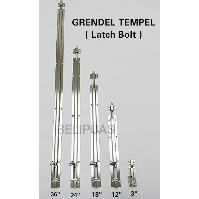 Grendel Tempel # Slot Pintu Panjang 50 Inch 50" 129Cm