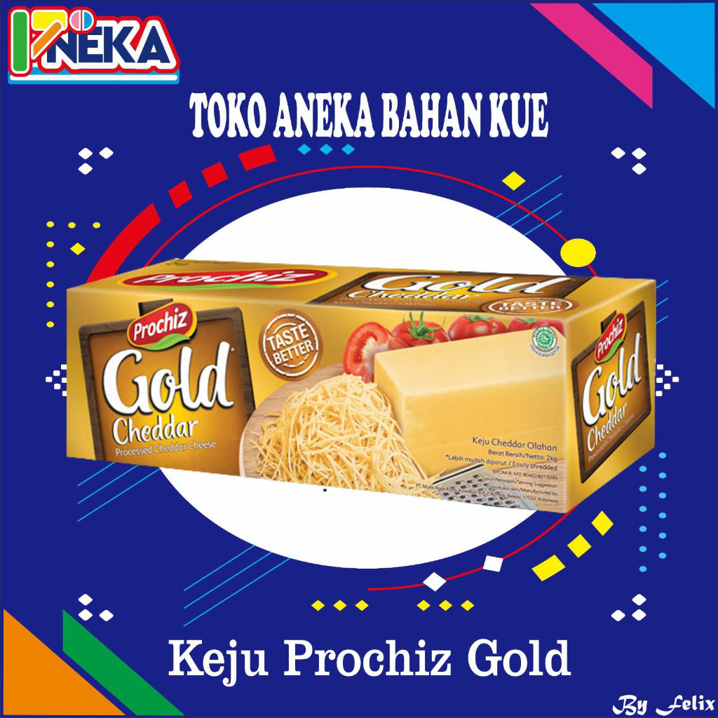 

Keju Cheddar Prochiz Gold 2Kg