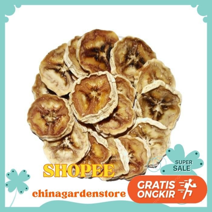 

DEHYDRATED DRIED BANANA SLICE FRUIT / BUAH PISANG KERING DIJAMIN GRATIS ONGKIR