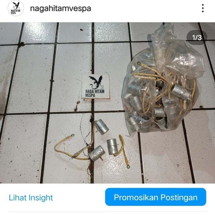 New kondensor kabel satu mical Milano Piaggio italy Vespa PTS ori nos