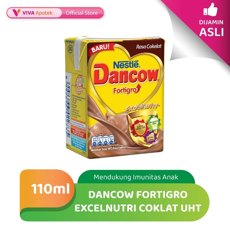 Promo Harga Dancow Fortigro UHT Cokelat 110 ml - Shopee