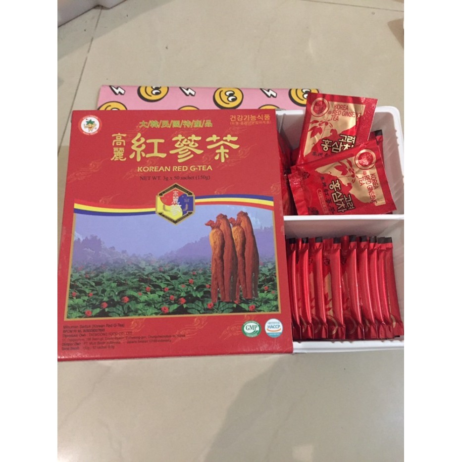 

Korea Red Gingseng Tea Original (50Sachet) Teh Ginseng Kesehatan