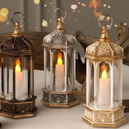 Lilin Lentera Led Elektrik Lantern Candle Bentuk Kubah