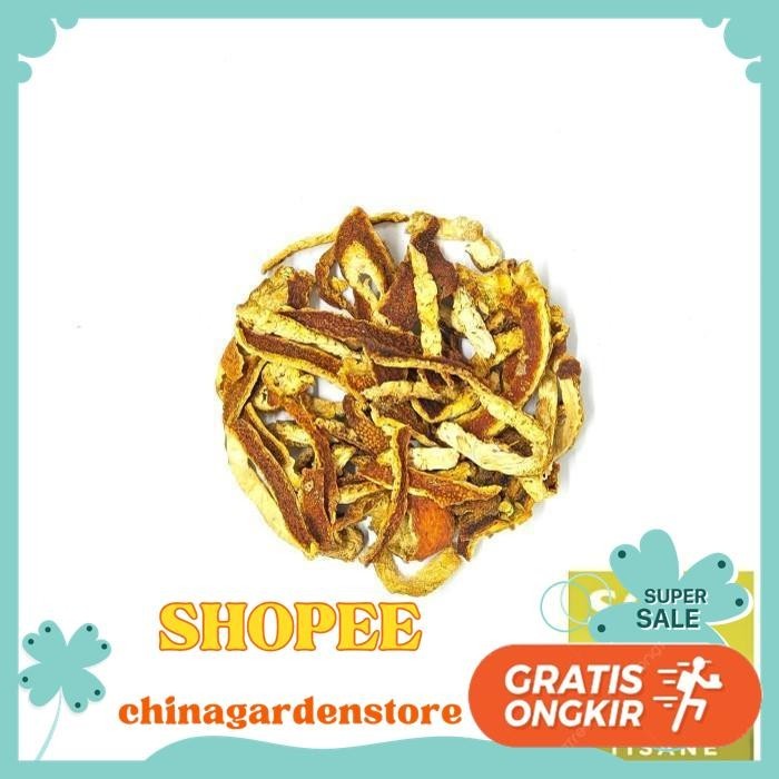 

DRIED ORANGE PEEL TEA TISANE / TEH KULIT JERUK KERING 50 GRAM BEST PRODUK