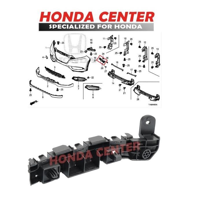 Bracket Bumper Depan Kanan Hrv Breket Bumper Depan Kanan Hrv 2015 2016
