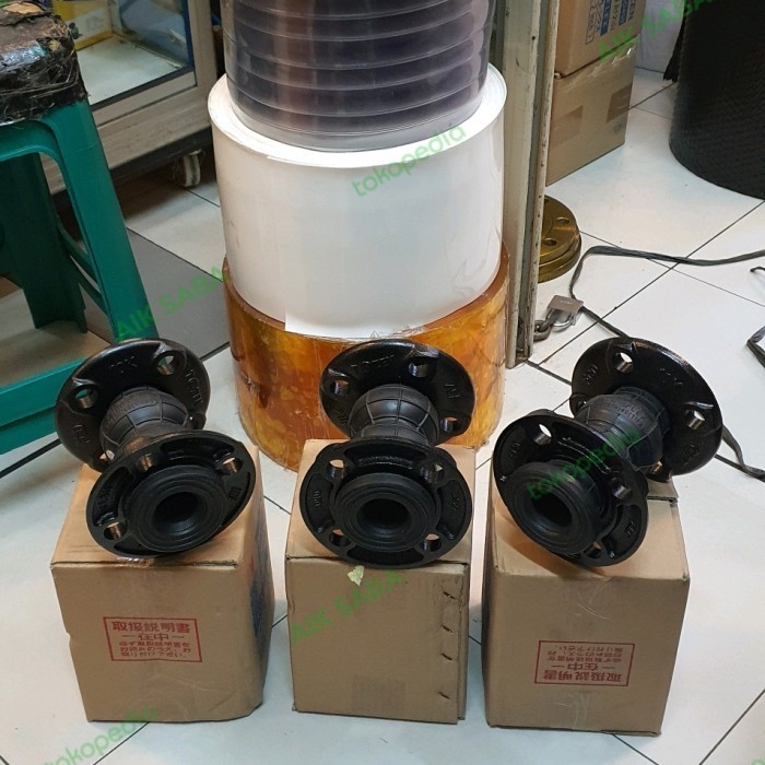 4" Inch Tozen Rubber Flexible Joint Twinflex Jis 10K Dn100 Terlaris