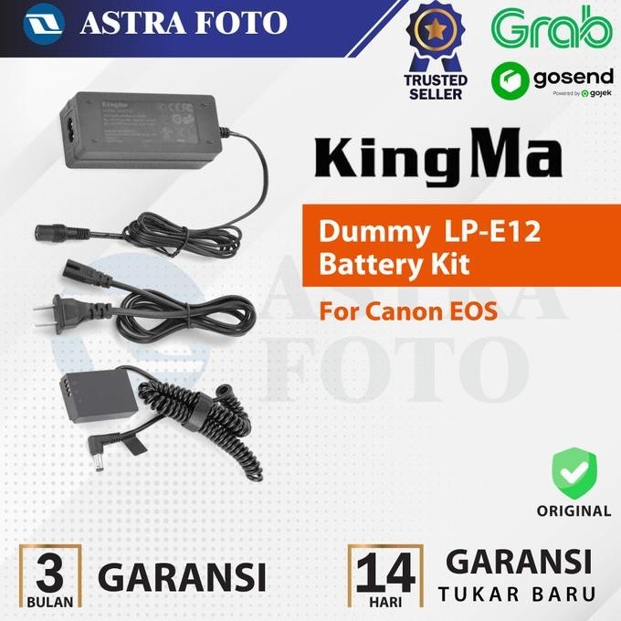 Kingma Dummy Lp-E12 Battery Kit For Canon Eos - Baterai Dummy
