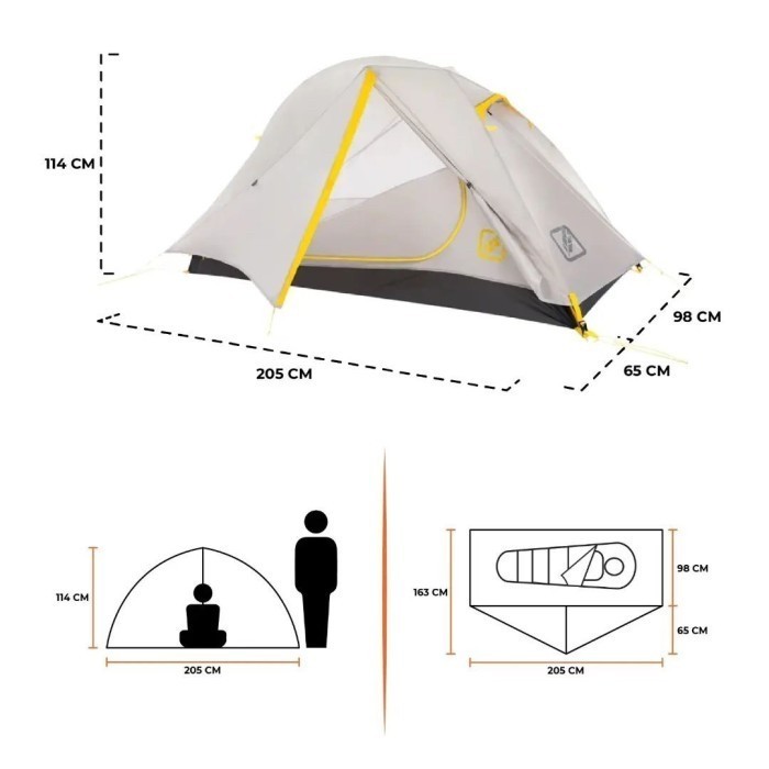 Tenda Camping Featherstone Ultralight Kap 1 -18f