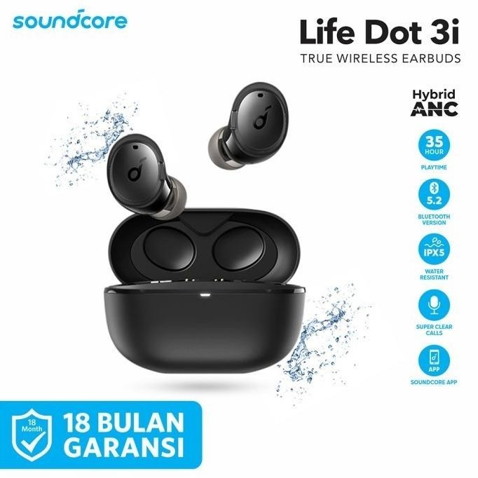 Tws Anker Earphone Soundcore Life Dot 3I Anc - A3982 Murah Berkualitas