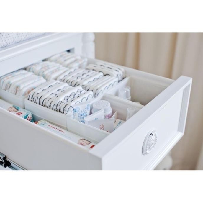Drawer Organizer Set Isi 6Pcs Box Kotak Sekat Laci Lemari Pakaian Bayi