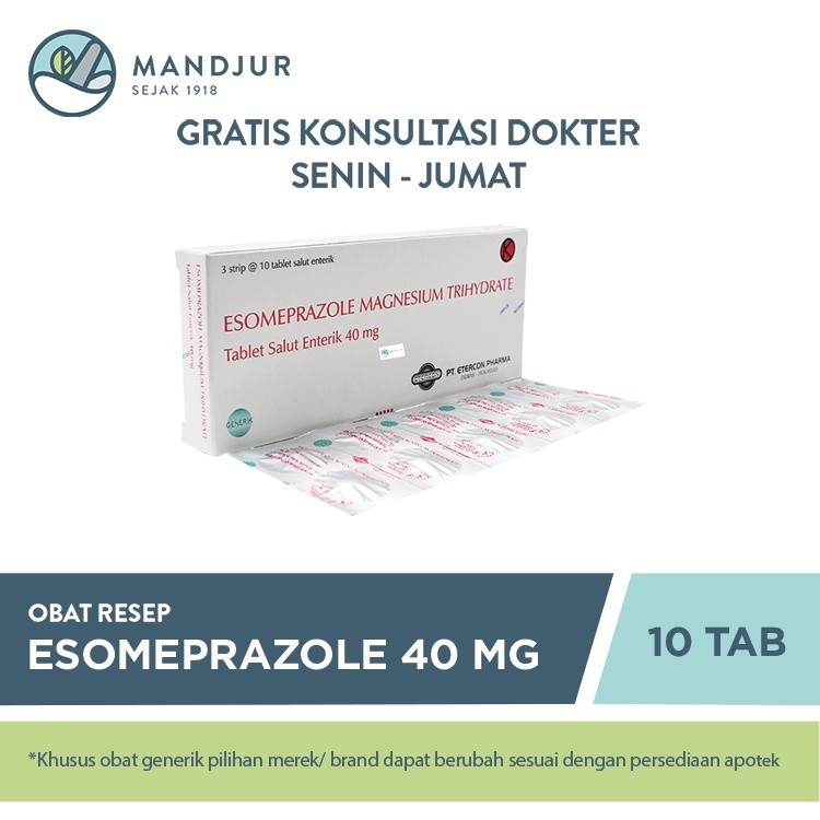 Esomeprazole 40 mg 10 Tablet