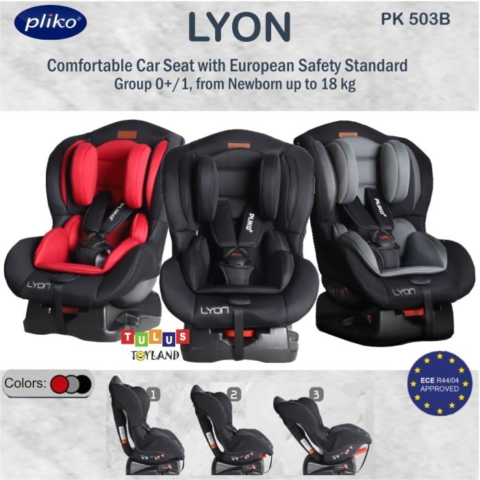 Kursi Mobil Pliko Lyon Car Seat Pk 503B Dudukan Mobil Anak Bayi Balita