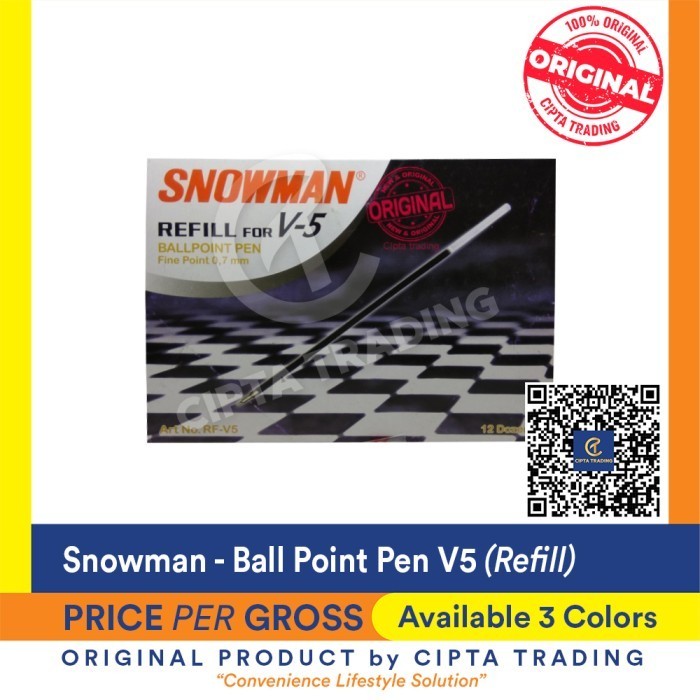 

Ready Snowman Refill V5 (Big Pack/ Per Gross)