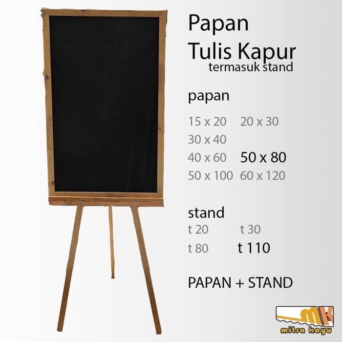 

Ready Papan Tulis Kapur Standing Kafe Wedding Acara kaki tinggi bisa dilipat