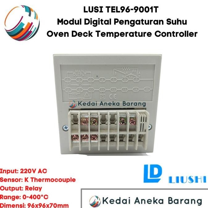 Lusi Oven Deck Temperature Temperatur Controller Tel96-9001T 9001T