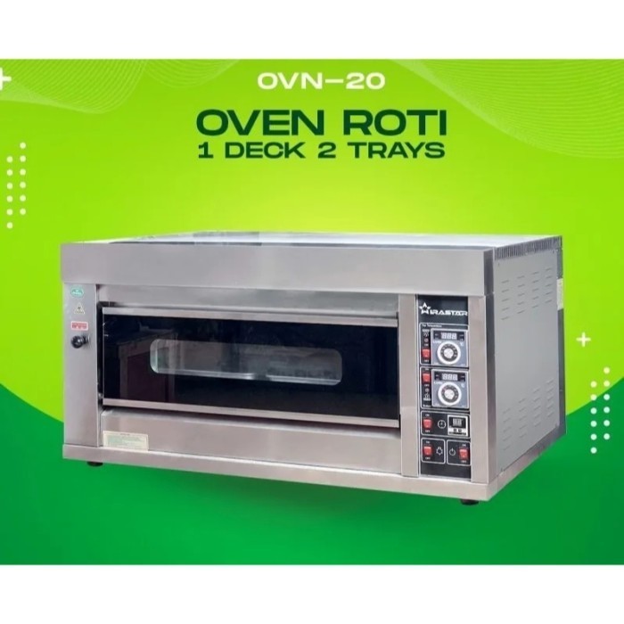 OVEN GAS WIRASTAR OVN-20 FULL STAINLESS OVEN GAS 1 DECK 2 TRAY
