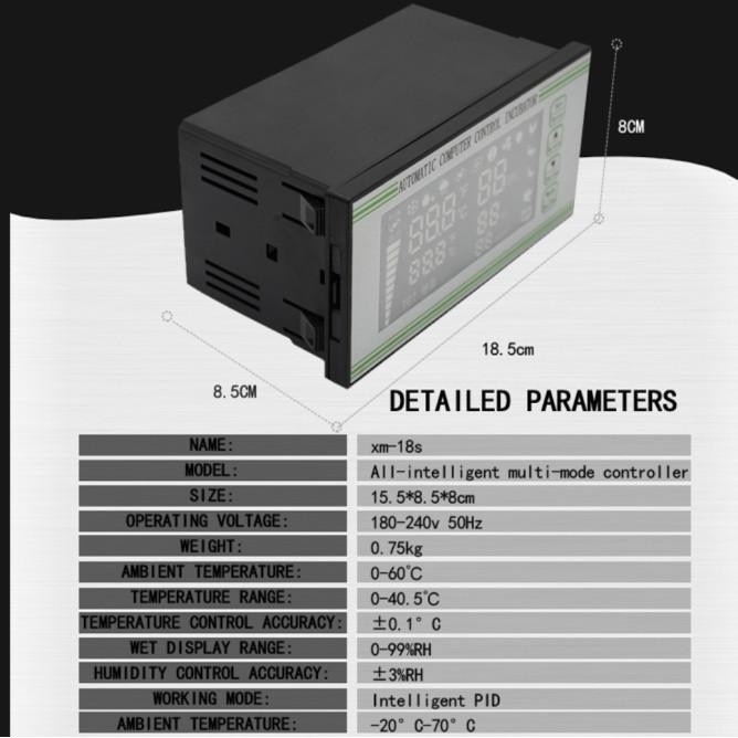 Xm-18S Xm18S Egg Incubator Temperature Thermostat Humidity Controller