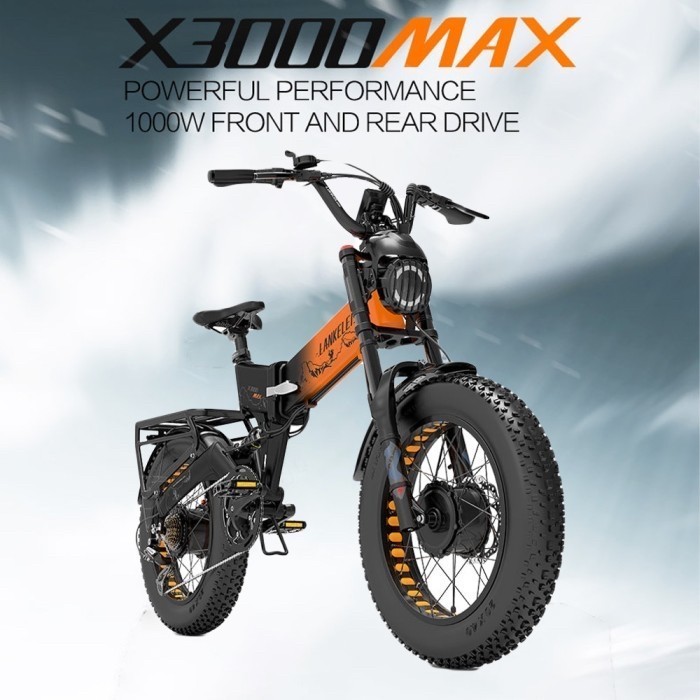 Lankeleisi Sepeda Lipat Motor Listrik Moped X3000 Max // Himo Qicycle
