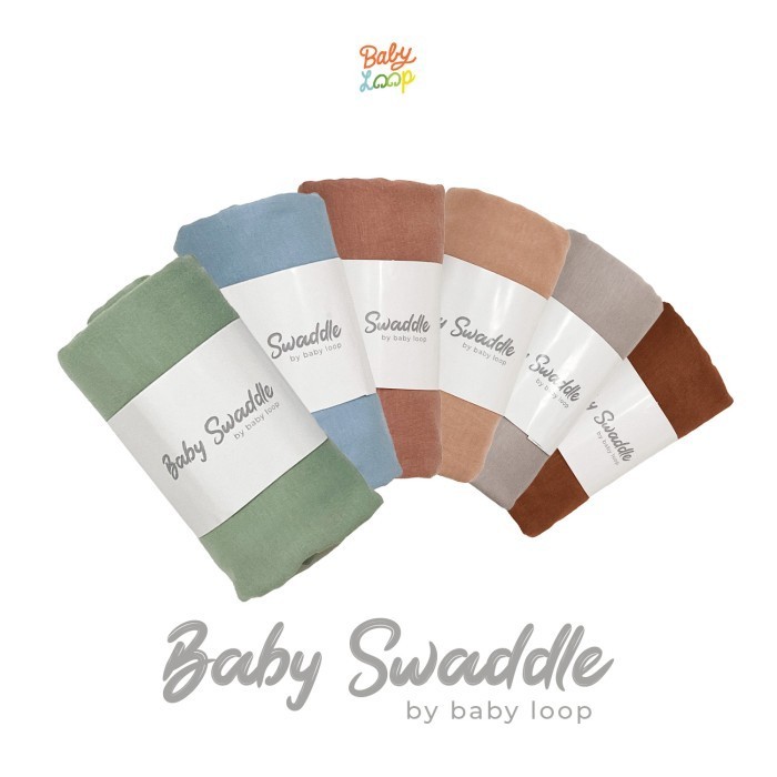 Kain Bedong Bayi - Baby Swaddle Bamboo Cotton - Baby Loop