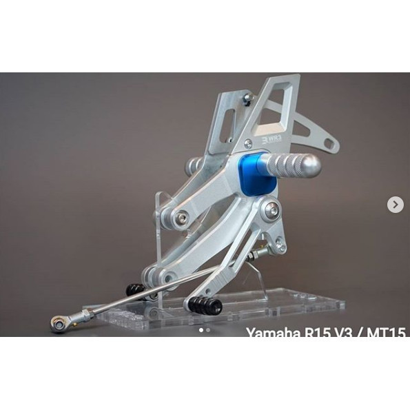 Foot Step Racing Wr3 V-Series Yamaha R15 V3 / Mt15 / Silver Blue