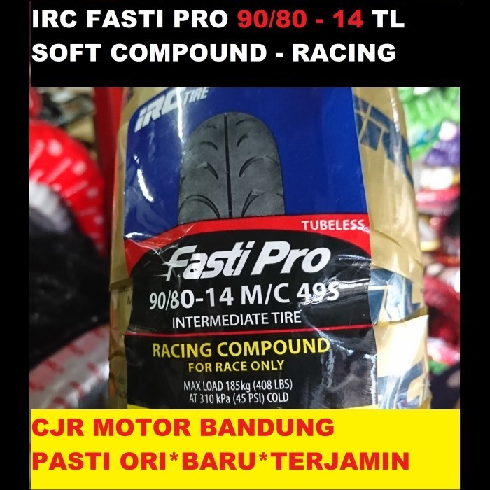 Irc Fasti Pro 90/80 Ring 14 Ban Soft Compound Balap Motor Matic Racing