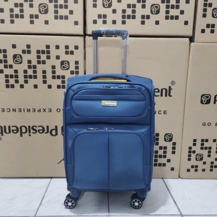 Promo Koper 20 Inch President Bahan Kain Kanvas Ori - Koper Kabin Size